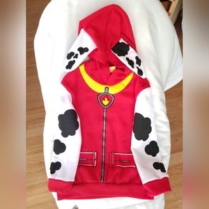 Boys Size 7 Marshall Paw Patrol Fleece Cosplay Hoodie